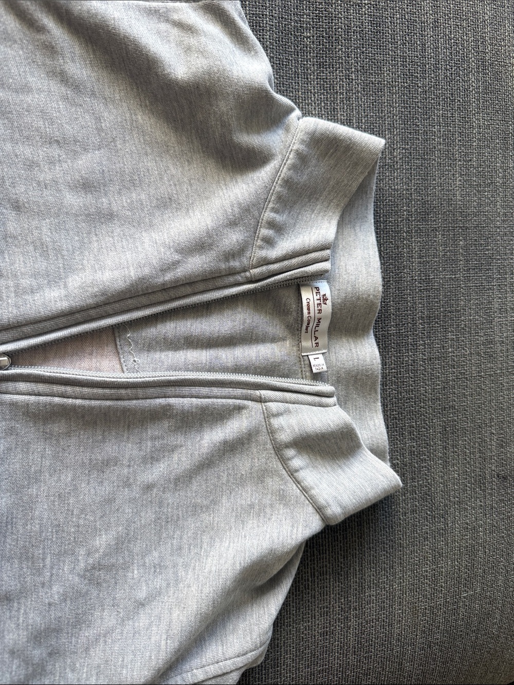 Heather Gray Zip-Up Sweatshirt - Unbranded